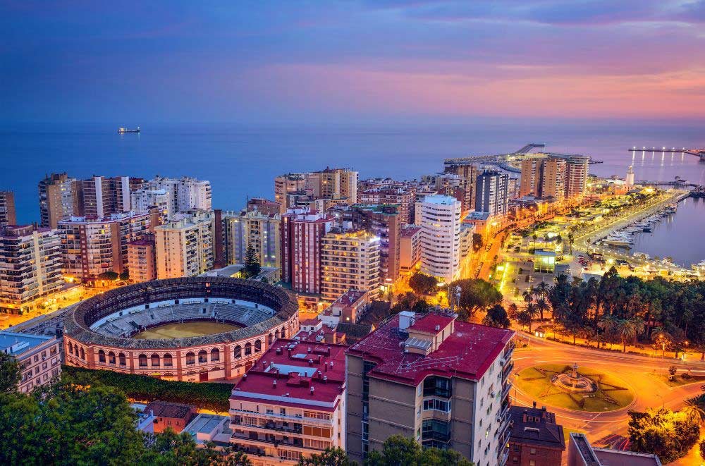 Beautiful Skyline with sports arena